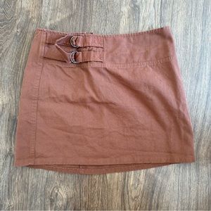 Burnt Orange Mini Skirt